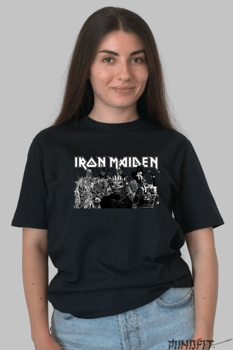Tricou Iron Maiden - Legendele Metalului dama negru