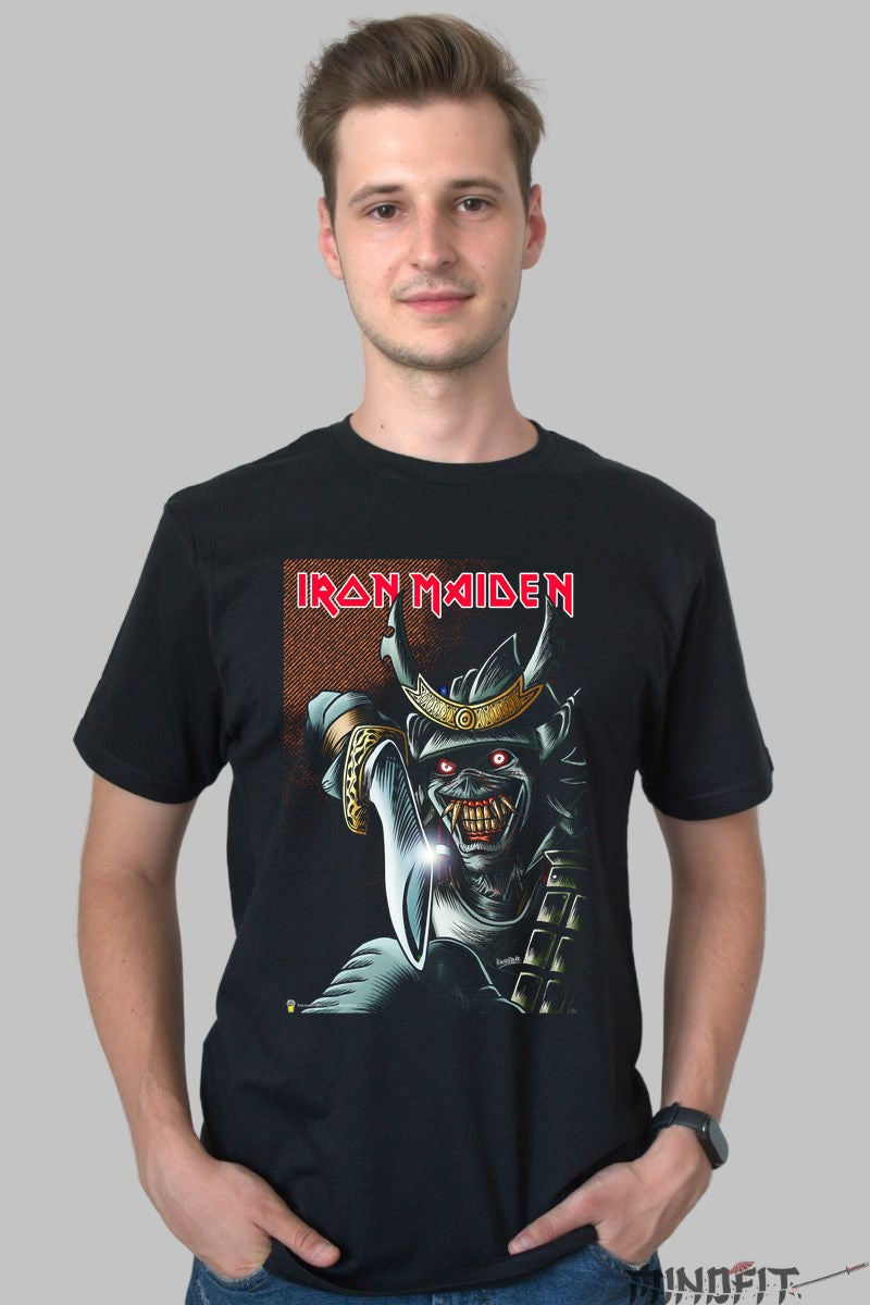 Tricou Iron Maiden - Samurai Eddie Legend barbat negru