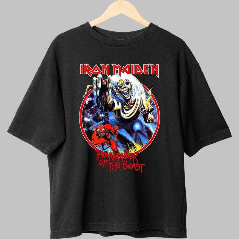 Tricou Iron Maiden - The Number of the Beast fata