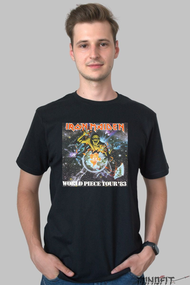 Tricou Iron Maiden - World Piece Tour -83 barbat negru