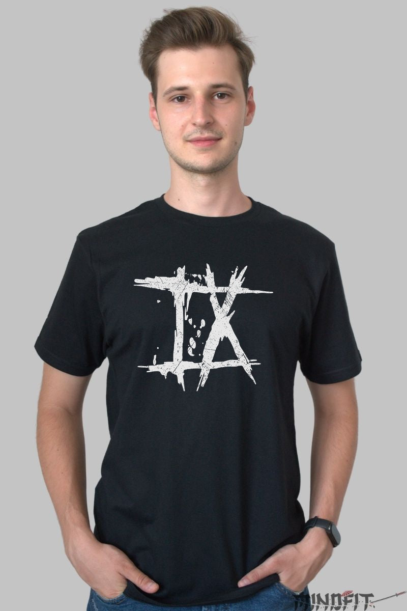 Tricou IX Grunge - Simbol Urban Raw barbat negru