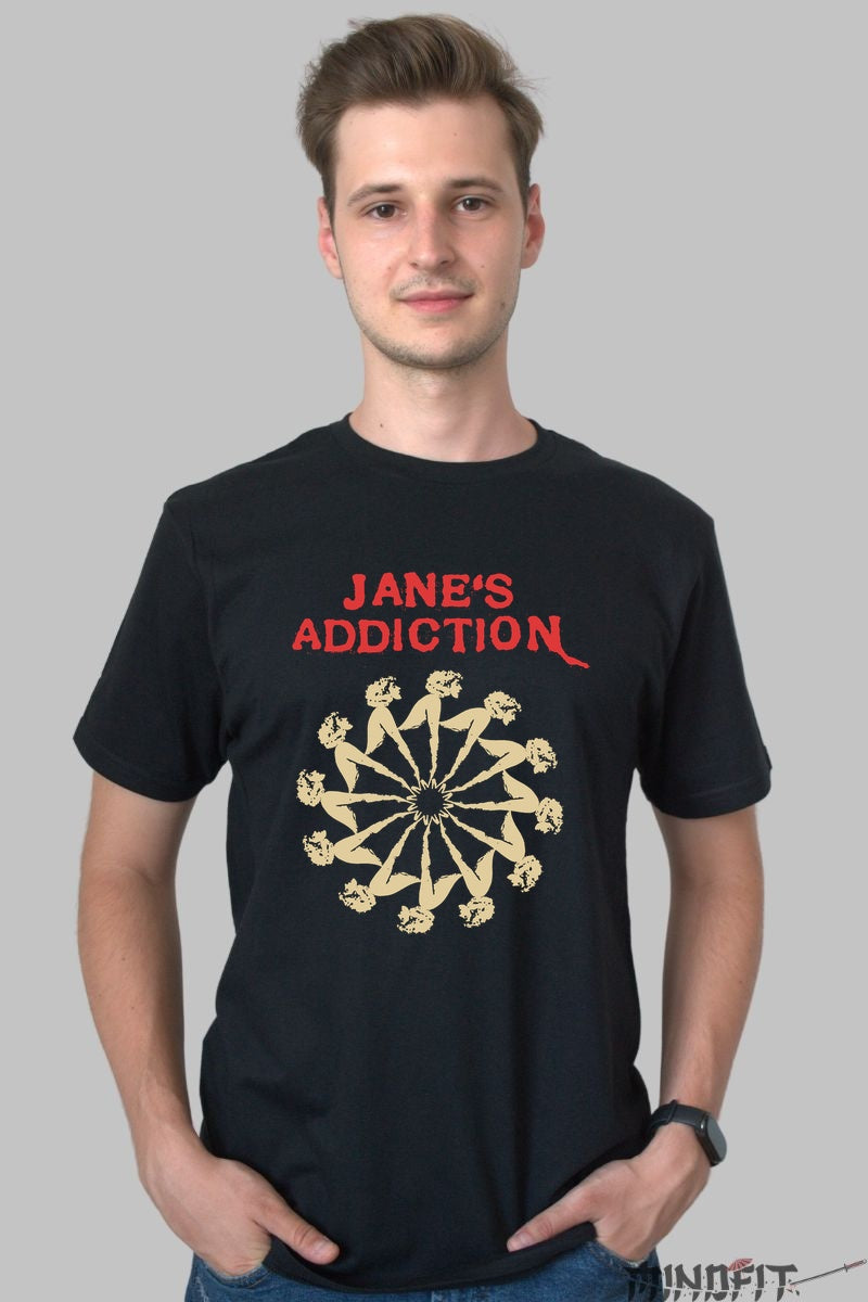 Tricou Jane's Addiction - Mandala Alternative barbat negru