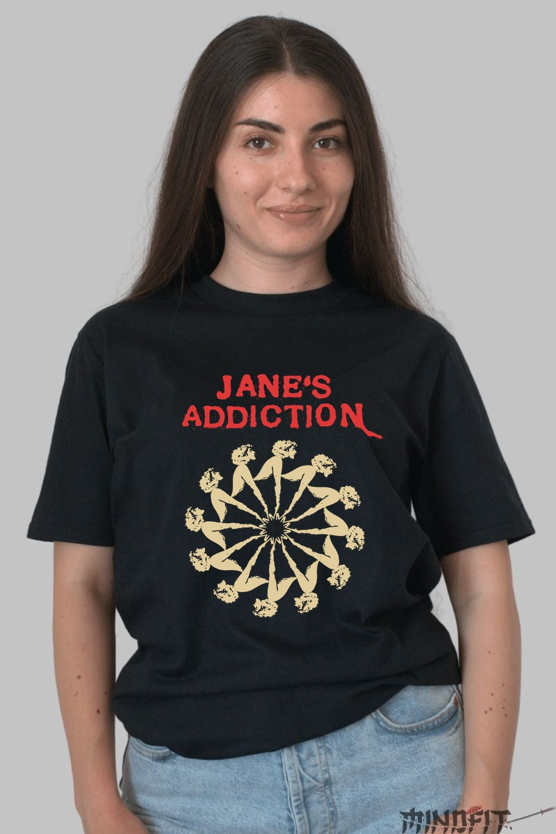 Tricou Jane's Addiction - Mandala Alternative dama negru