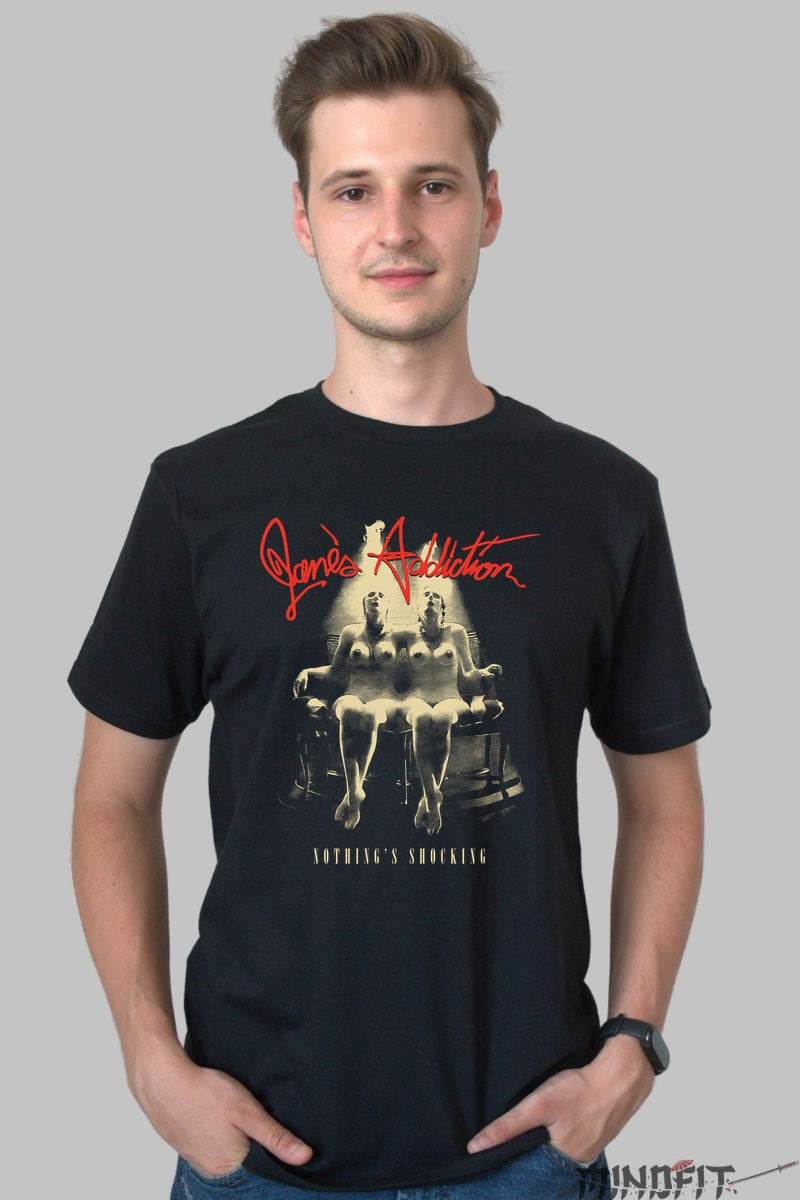Tricou Jane-s Addiction - Nothing-s Shocking Cover Art barbat negru