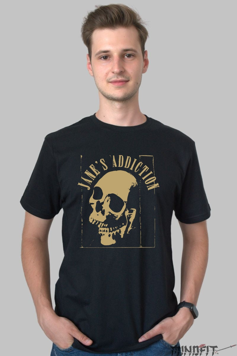 Tricou Jane-s Addiction - Skull Grunge Tribute barbat negru
