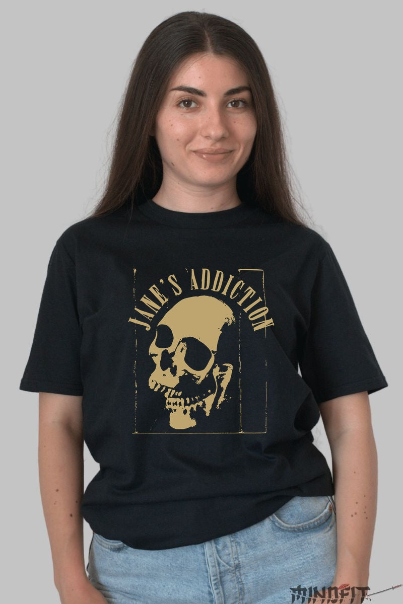 Tricou Jane-s Addiction - Skull Grunge Tribute dama negru