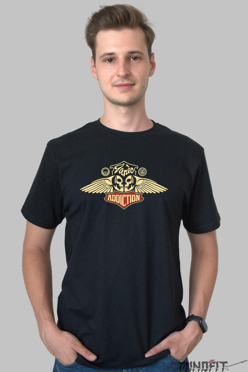 Tricou Jane-s Addiction - Wings & Skulls barbat negru