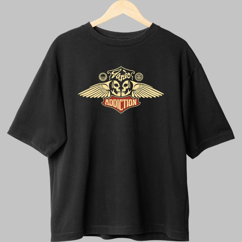 Tricou Jane-s Addiction - Wings & Skulls fata