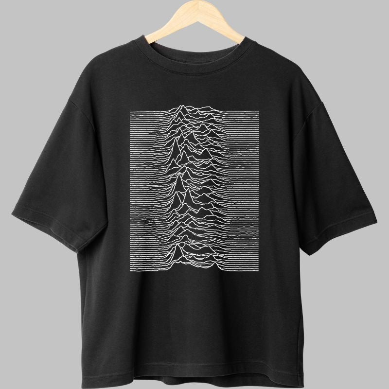 Tricou Joy Division - Unknown Pleasures Wave Design fata