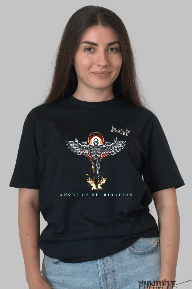 Tricou Judas Priest - Angel of Retribution dama negru