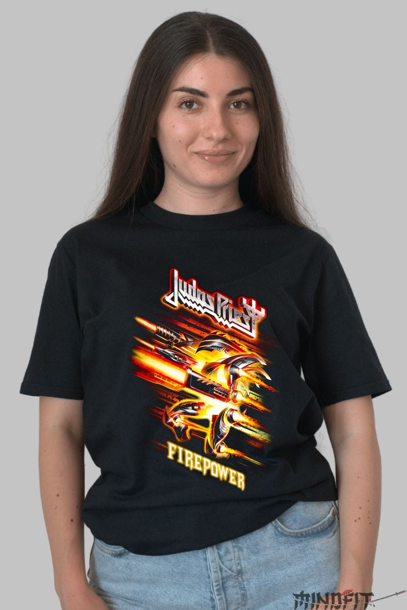 Tricou Judas Priest - Firepower Infernal dama negru