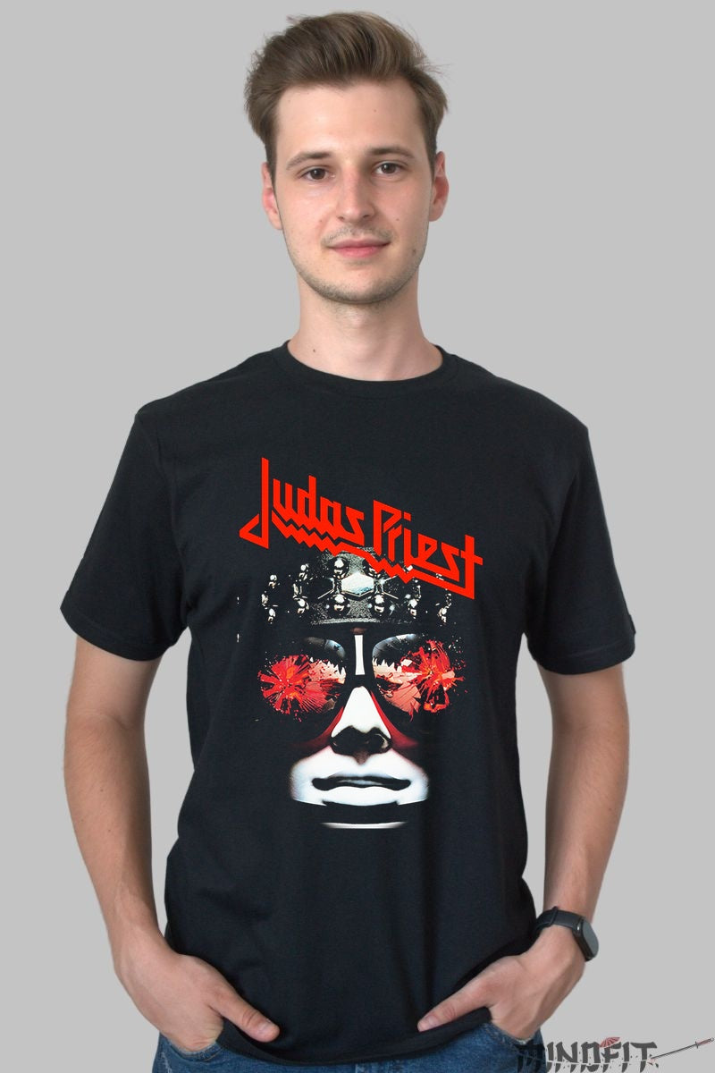Tricou Judas Priest - King of Metal Art barbat negru