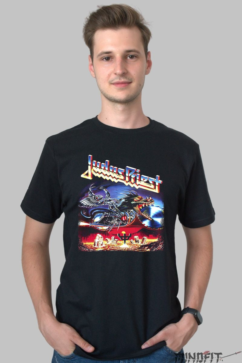 Tricou Judas Priest - Screaming for Vengeance Tour barbat negru