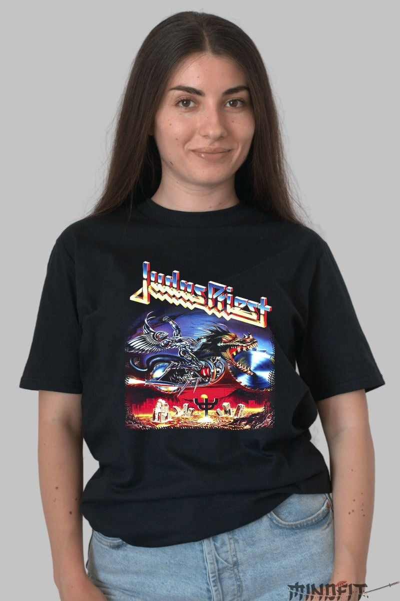 Tricou Judas Priest - Screaming for Vengeance Tour dama negru