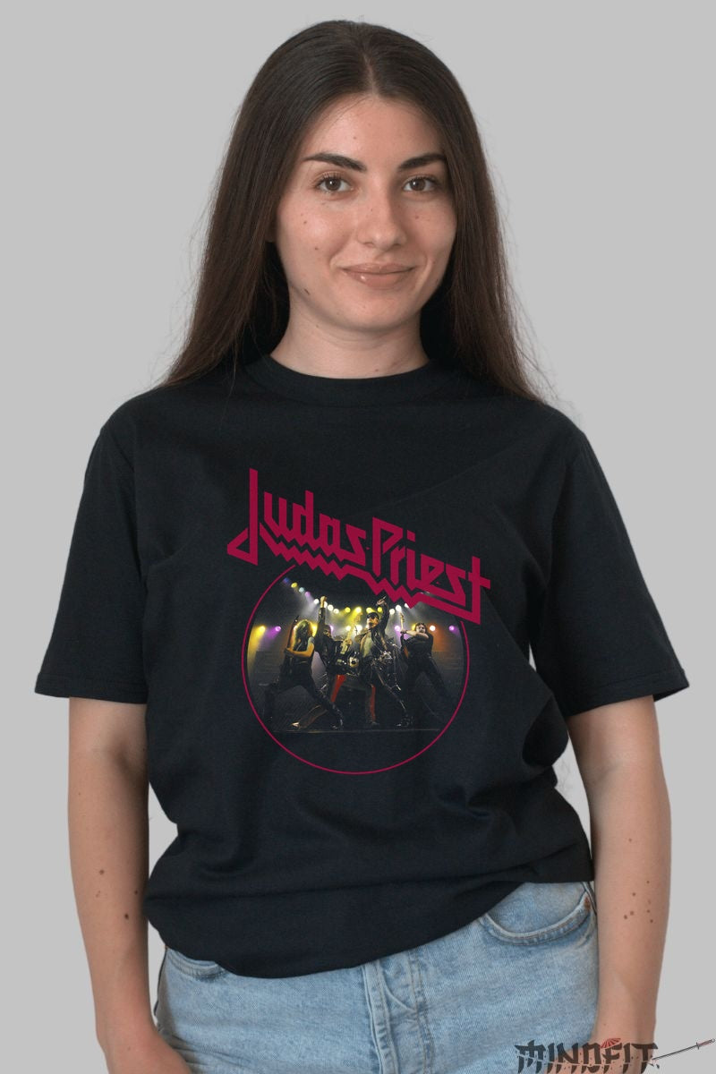Tricou Judas Priest - Show Metal Iconic dama negru