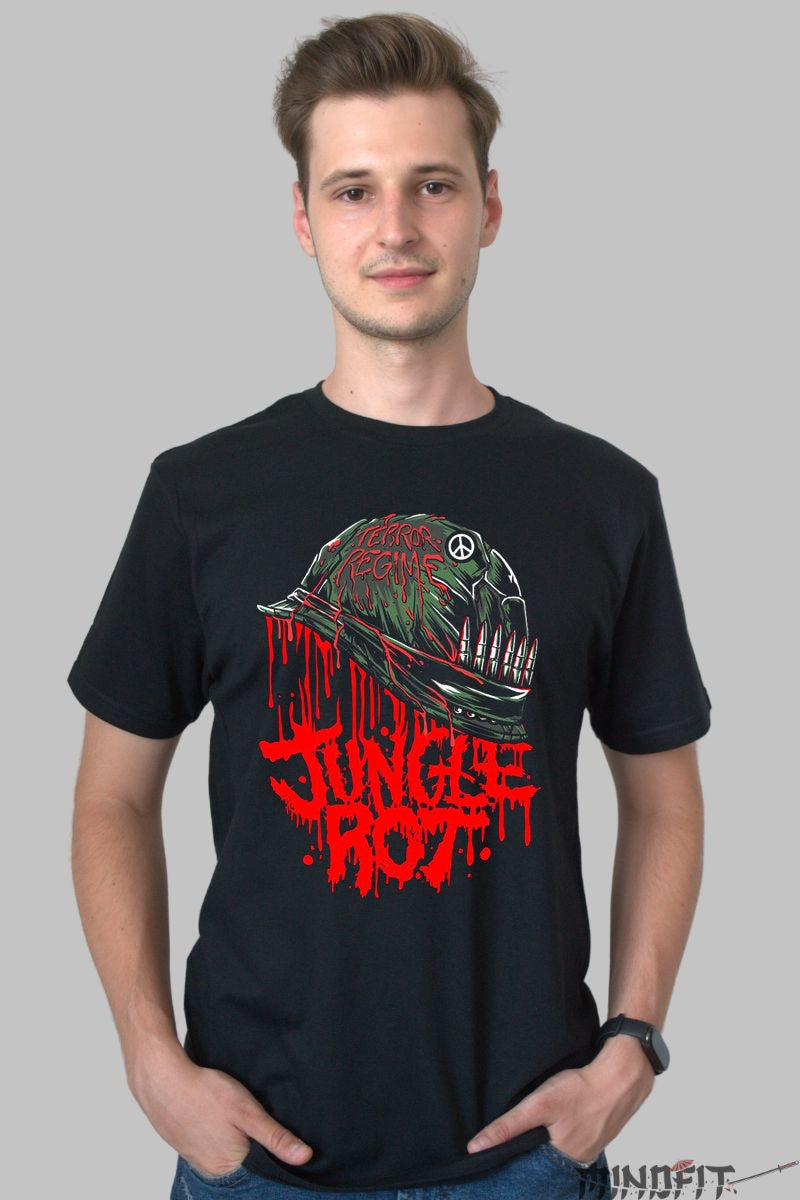 Tricou Jungle Rot - Terror Regime Edition barbat negru