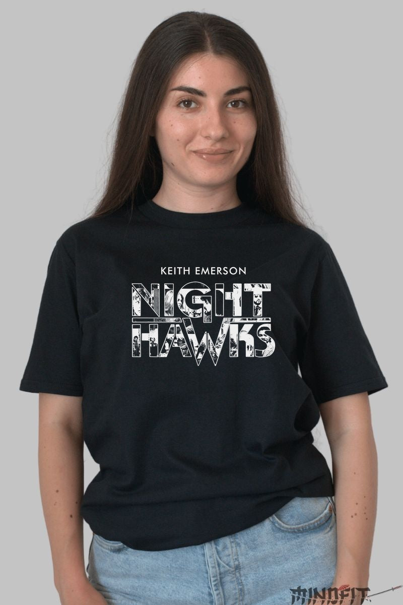 Tricou Keith Emerson - Night Hawks dama negru