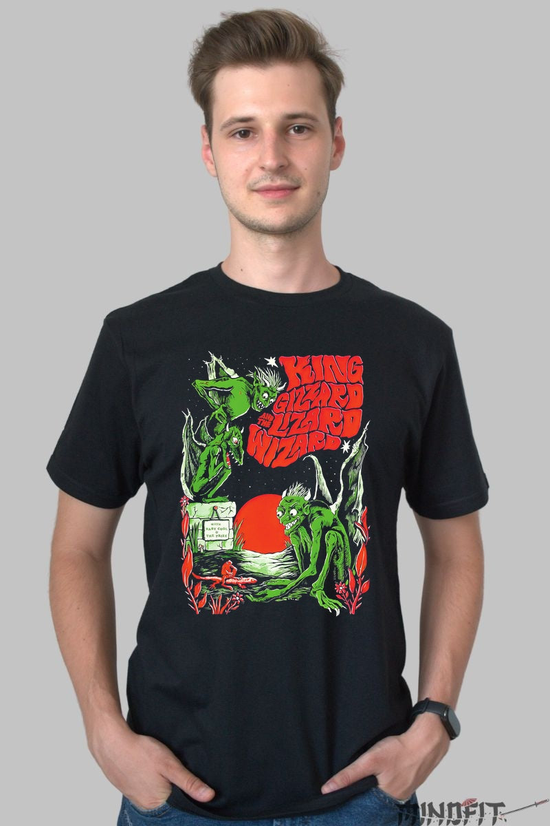 Tricou King Gizzard - Apus Psihodelic barbat negru