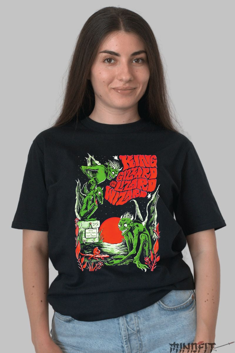 Tricou King Gizzard - Apus Psihodelic dama negru