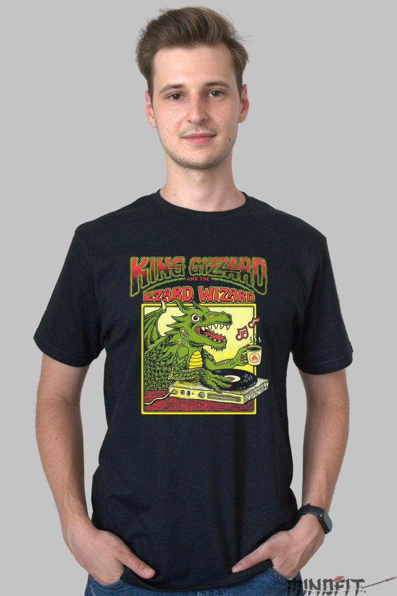 Tricou King Gizzard - Lizard DJ Fantasy barbat negru