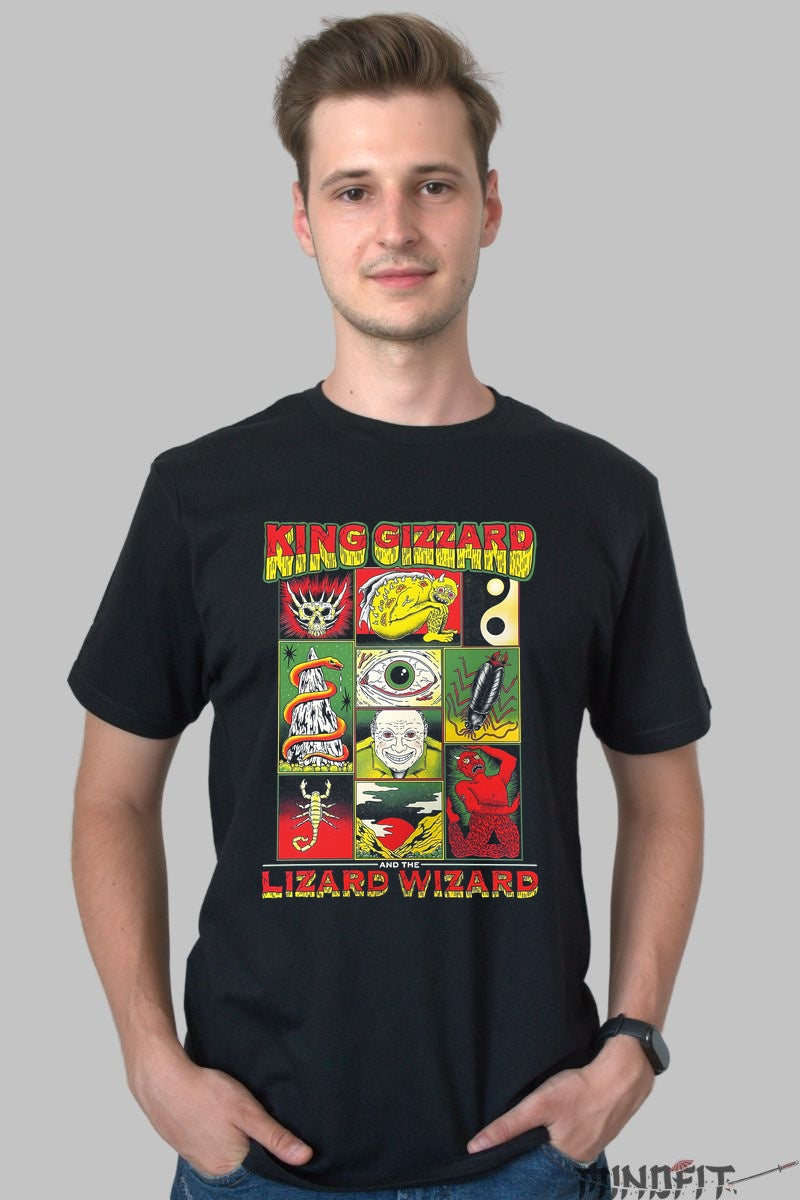 Tricou King Gizzard - Psychedelic Graphic Show barbat negru