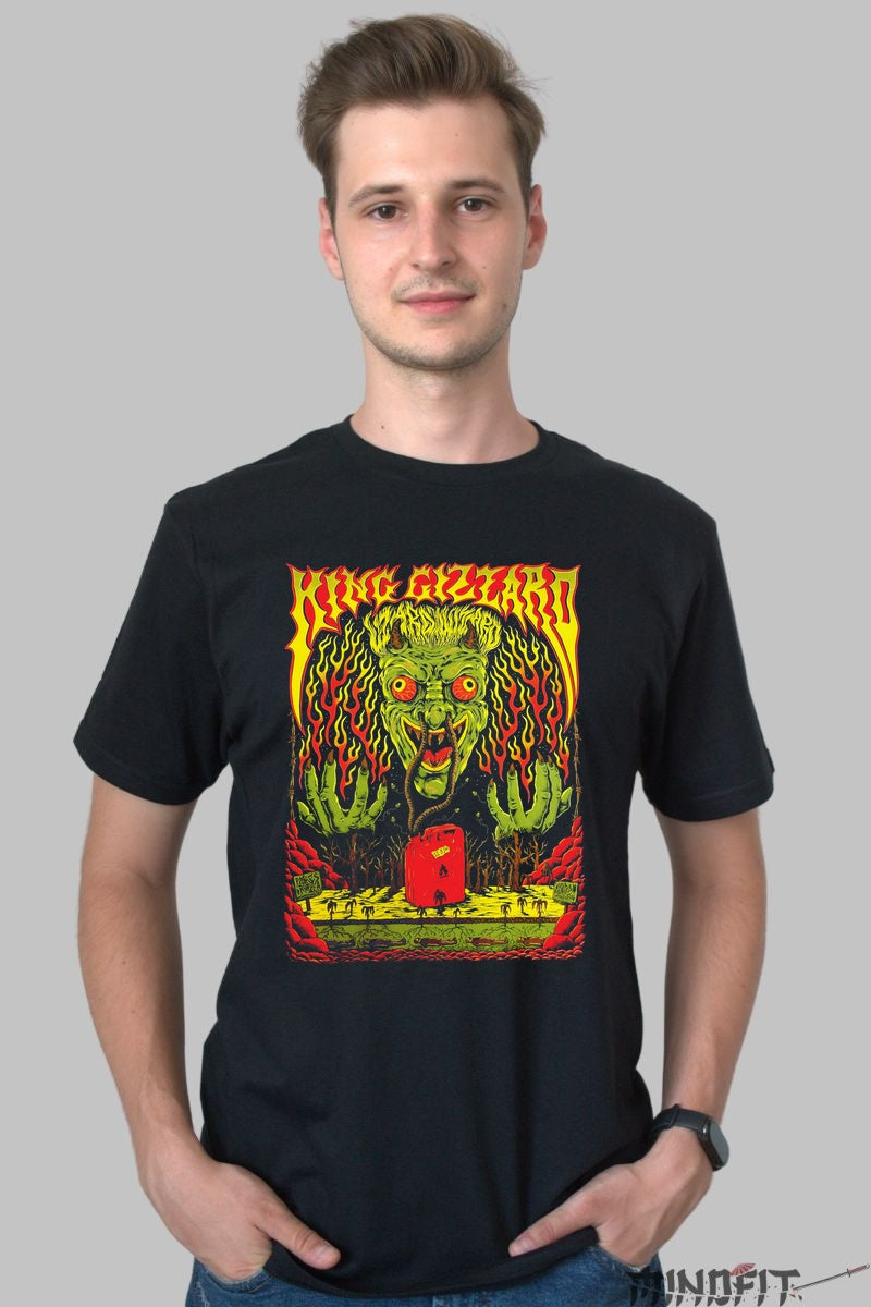 Tricou King Gizzard - Psychedelic Horror Art barbat negru