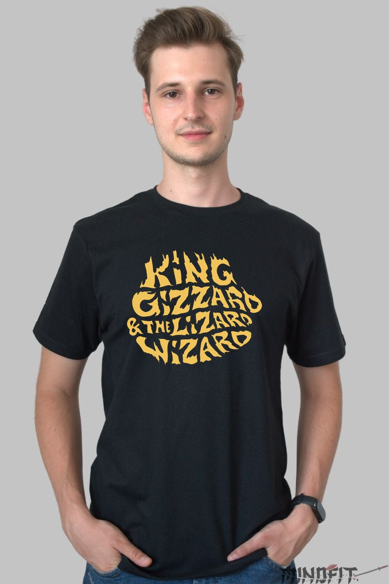 Tricou King Gizzard & The Lizard Wizard - Logo Psychedelic barbat negru