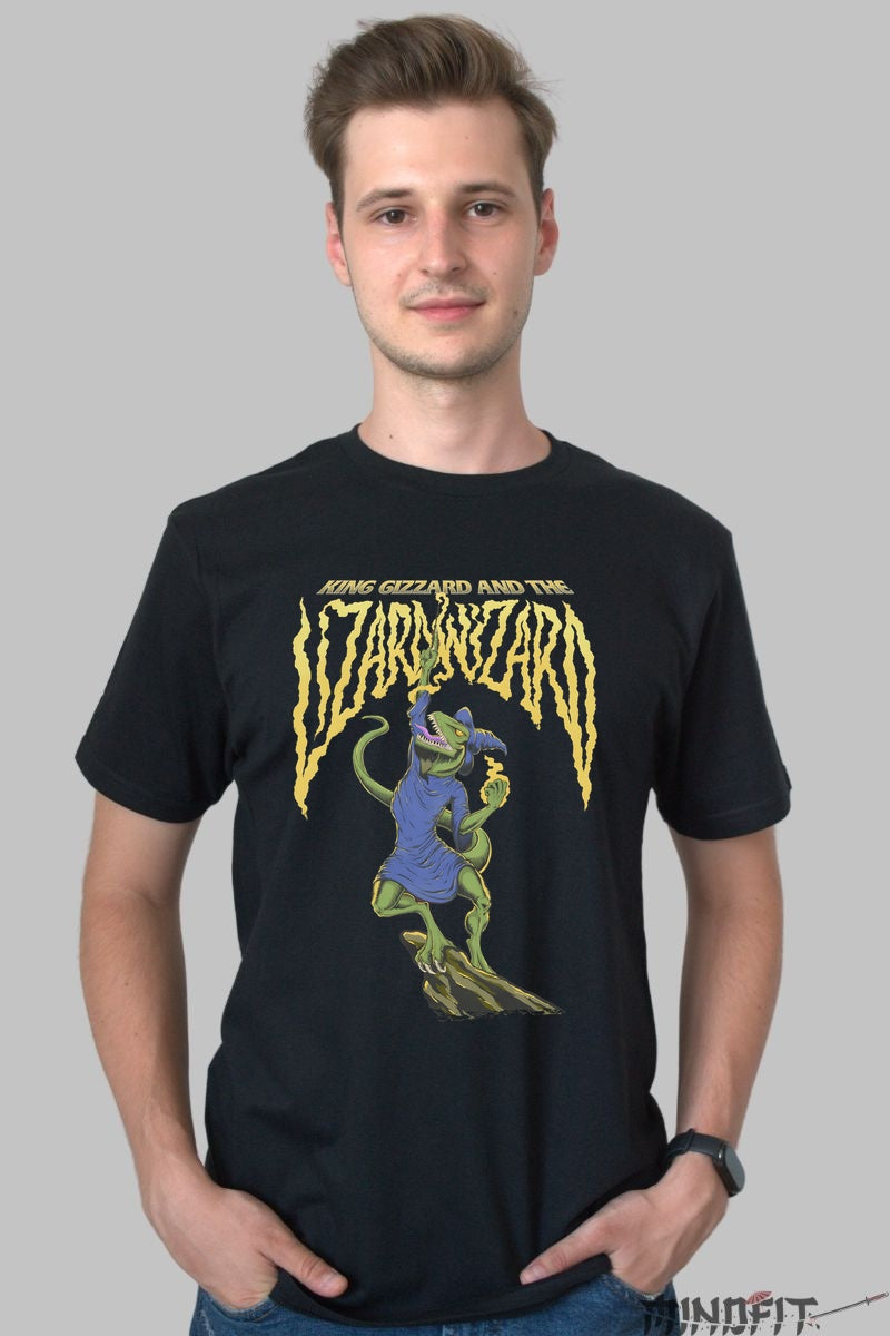 Tricou King Gizzard - Wizard Lizard in Actiune barbat negru