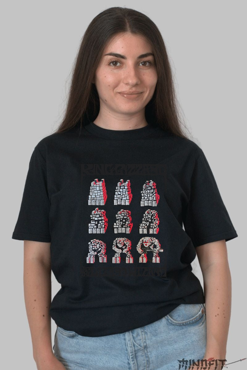 Tricou Kingdom - Evolutia Zidului Heavy dama negru