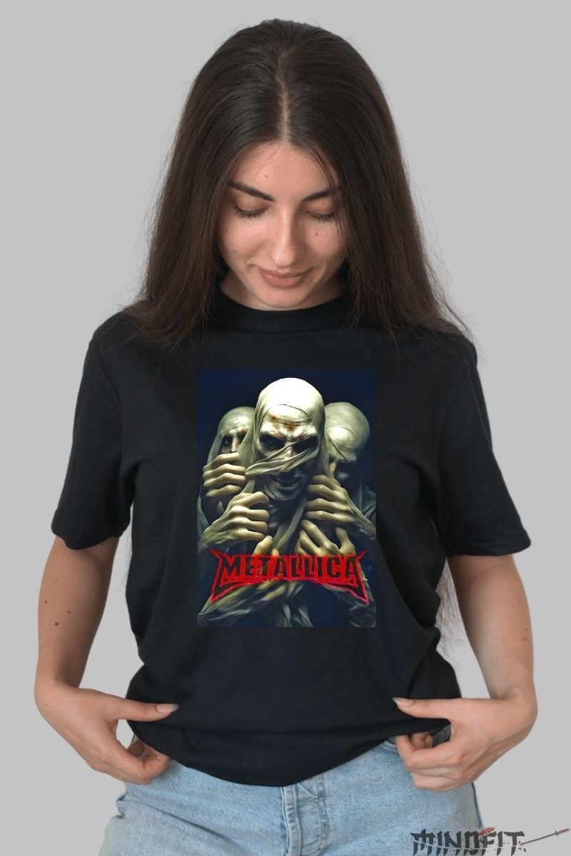 Tricou Metal Aborted - Anatomia Groazei Supreme dama negru