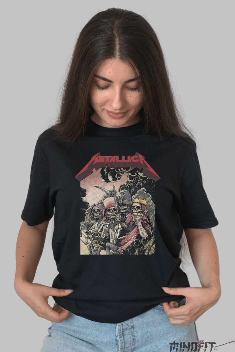 Tricou Metal Aborted - Bathos Infernal Ritual dama negru