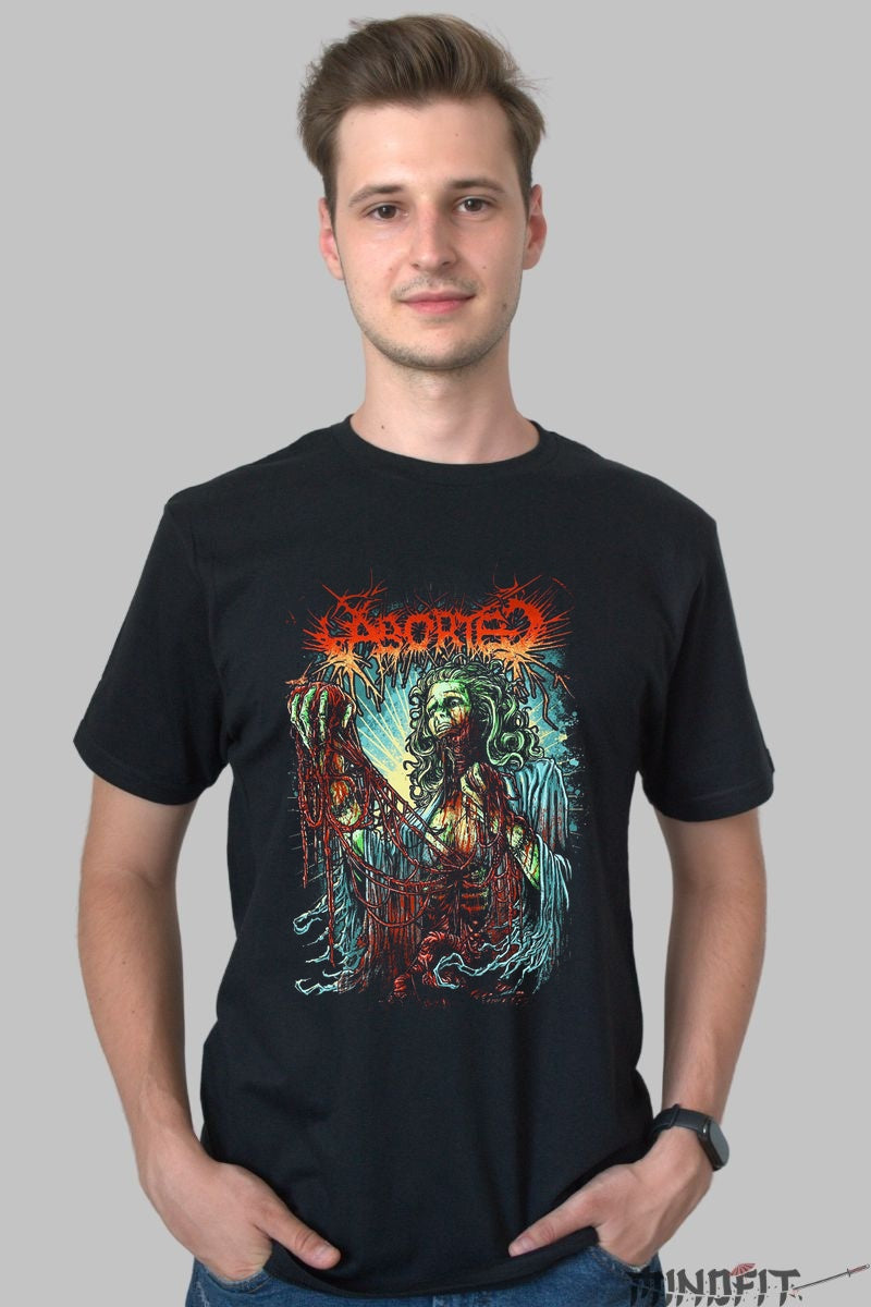 Tricou Metal Aborted - Zeita Decadentei Apocaliptice barbat negru