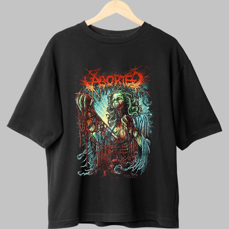 Tricou Metal Aborted - Zeita Decadentei Apocaliptice fata negru