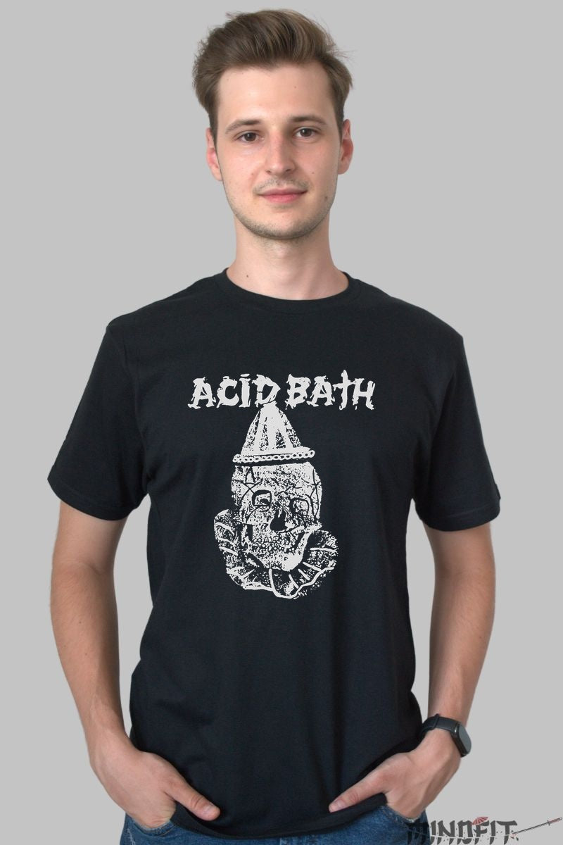 Tricou Metal Acid Bath - Clovnul Groazei Craniat barbat negru