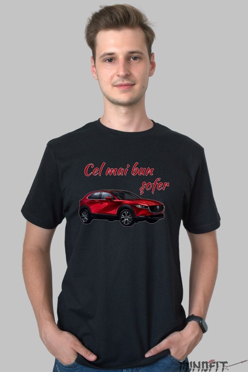 Tricou Personalizat Cu Masina Ta Negru Barbat
