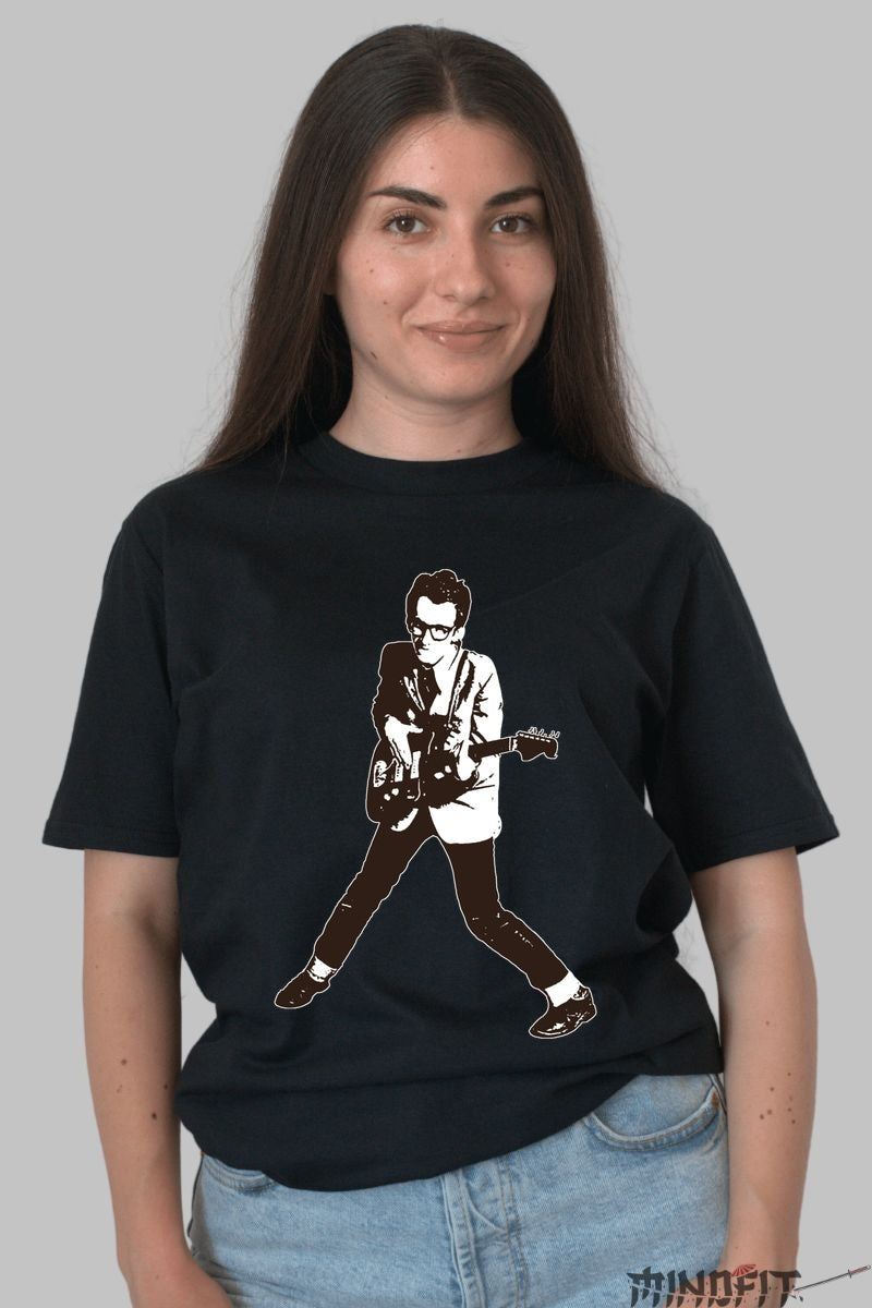 Tricou Punk Attack - Rebel Guitar Stance dama negru