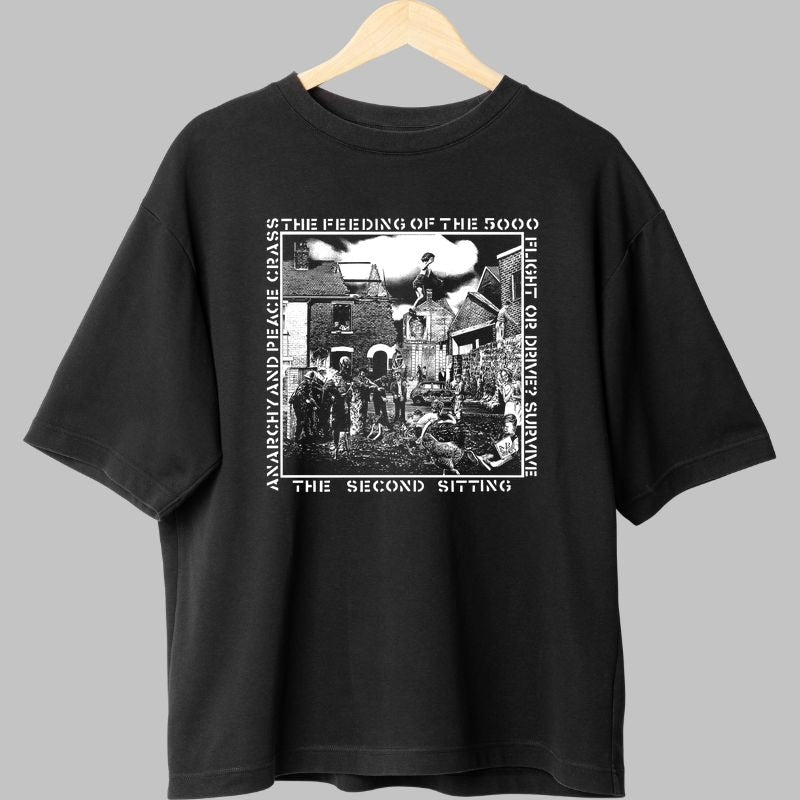Tricou Punk Crass - The Feeding of the 5000 fata