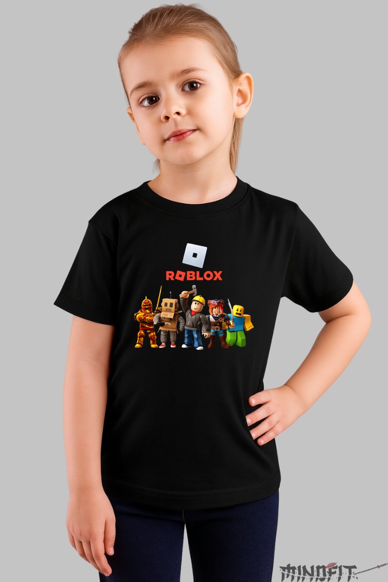 Tricou Roblox Best Characters - Aventuri Interactive fata negru