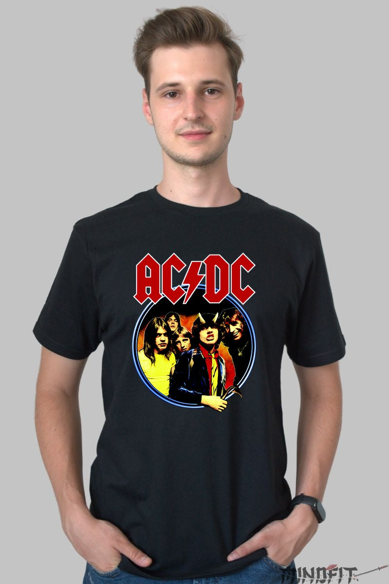 Tricou Rock AC/DC - High Voltage Energy barbat negru