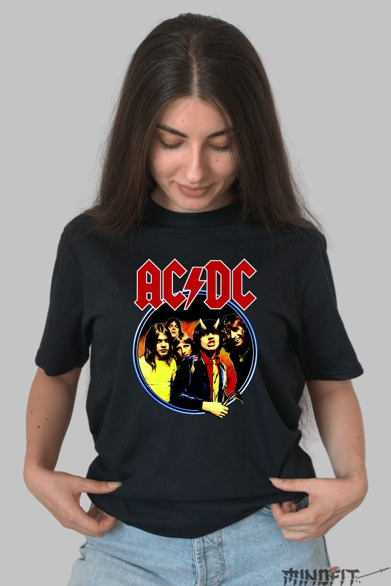 Tricou Rock AC/DC - High Voltage Energy dama negru