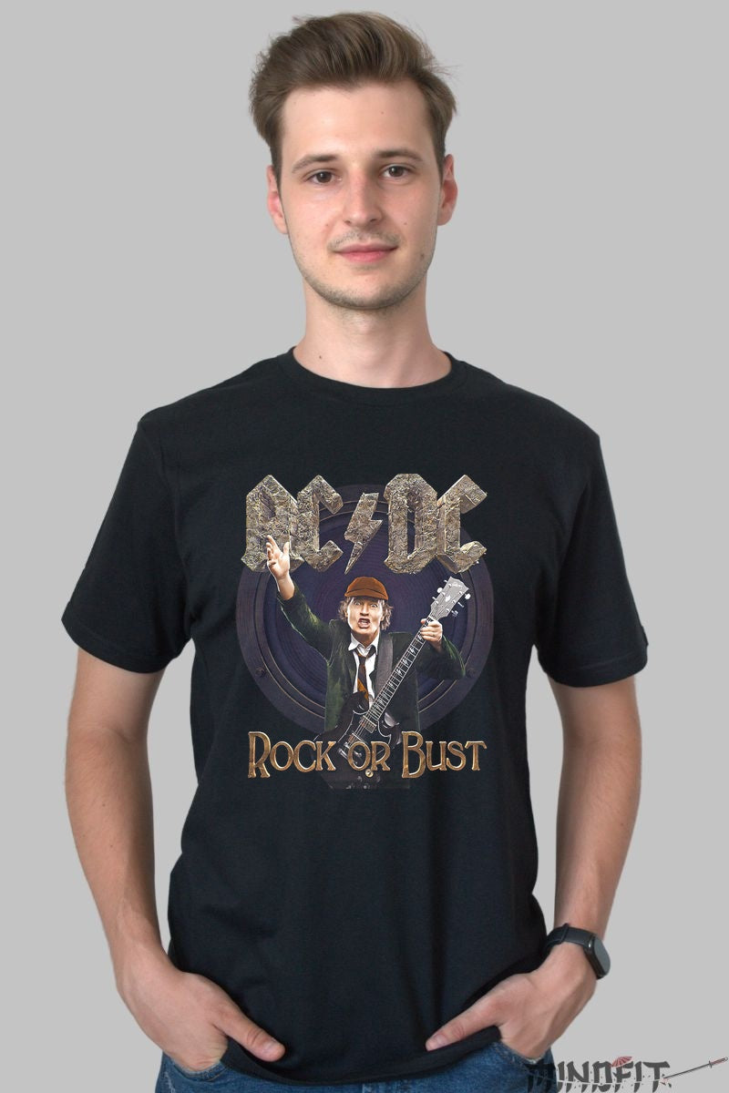 Tricou Rock AC/DC - Rock or Bust Edition barbat negru