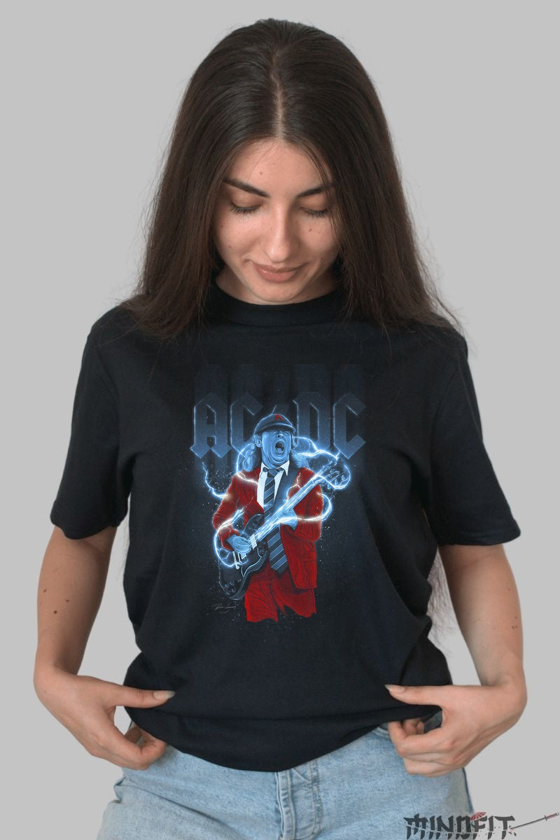 Tricou Rock AC/DC - Thunderstruck Energy Power dama negru