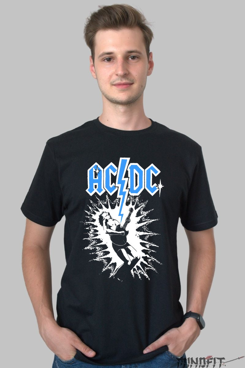 Tricou Rock AC/DC - Thunderstruck Vibe barbat negru