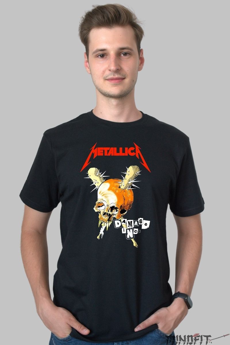Tricou Rock AC/DC - High Voltage Thunder Power barbat negru
