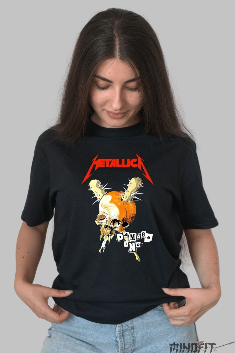 Tricou Rock AC/DC - High Voltage Thunder Power dama negru