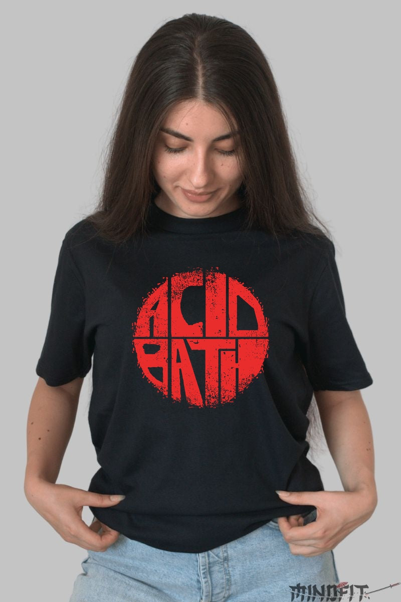 Tricou Rock Acid Bath - Chaos in forma sonora dama negru