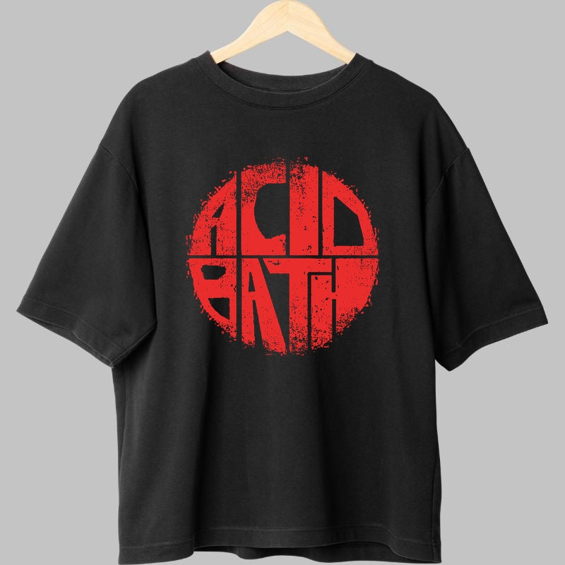 Tricou Rock Acid Bath - Chaos in forma sonora fata negru