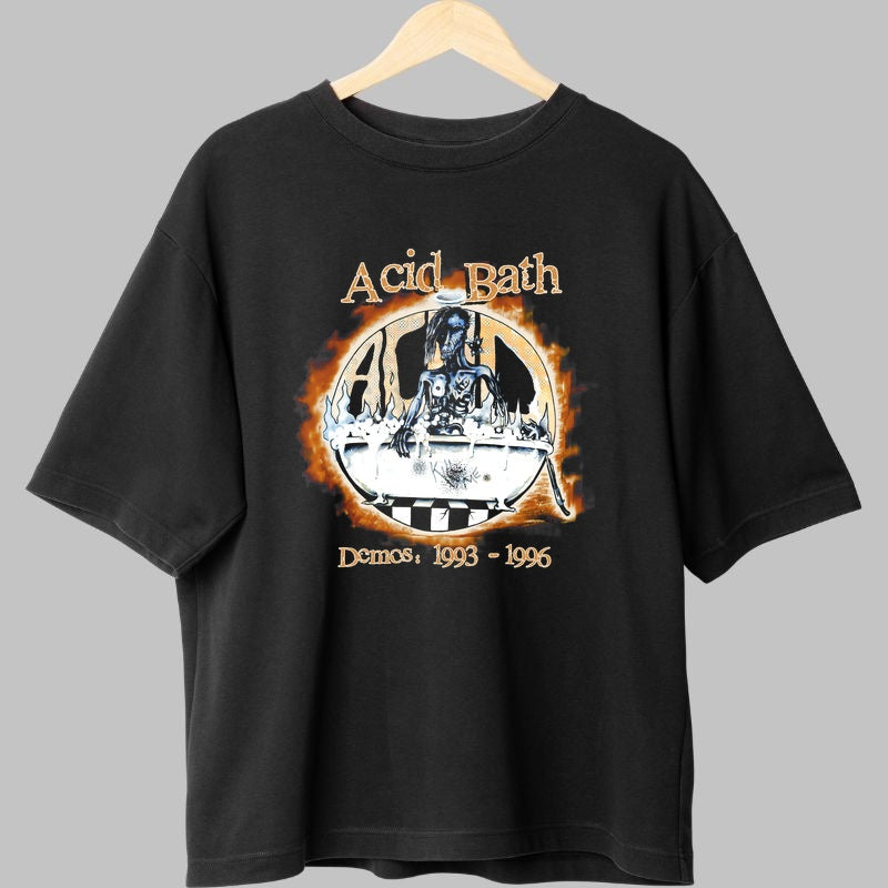 Tricou Rock Acid Bath - Demos 1993-1996 fata negru