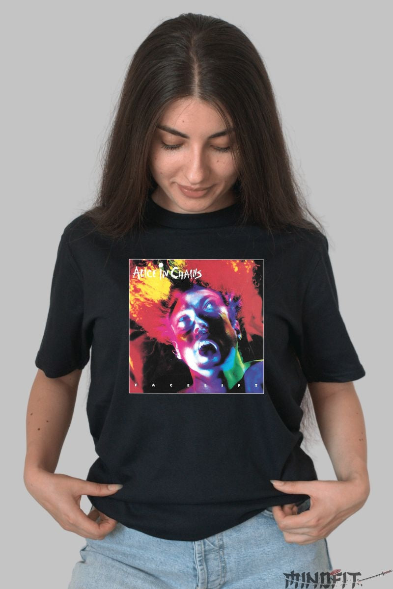 Tricou Rock Alice in Chains - Facelift Album Cover dama negru