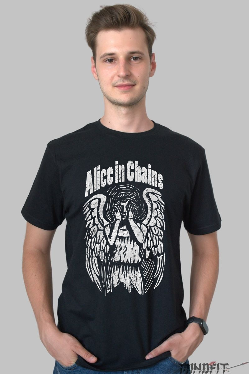 Tricou Rock Alice in Chains - Fallen Angel Silence barbat negru
